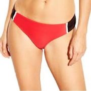 JoyLab Racer Stripe Bikini Bottom Red Black White NWOT M