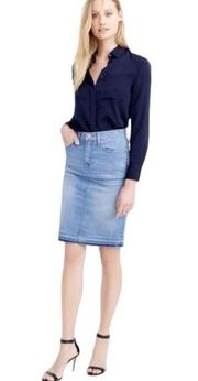 NWT J. Crew Released Hem Denim Skirt 27