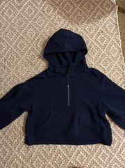 Scuba Oversized Half-Zip Hoodie