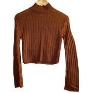 Abound Women's Cropped Ribbed Sweater Long Sleeves Small NWOT