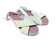 𝅺LOUISE et Cie women leather suede espadrilles sandals Size 8M