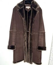 Penny Lane Vintage Faux Fur Brown Coat Women’s Medium