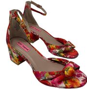 Ivee Floral Ankle Strap Sandals Size 7.5