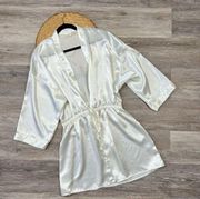 Vintage Victoria’s Secret gold label white robe bride to be