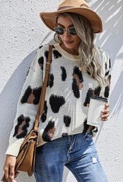 Cheetah Print Sweater