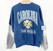 '47 BRAND VINTAGE TUBULAR Sweatshirt Size Small North Carolina Tar Heels NWT