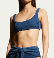 NWT | Veronica Beard Celeste Bikini Top in Ocean Blue Size XL