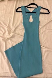 Blue Bodycon Midi Dress