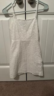 Tilly’s white eyelet dress