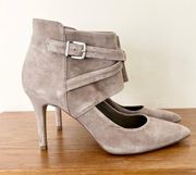 BCBG max azria suede tan bootie 7.5