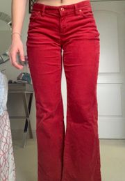 Red Corduroy Jeans