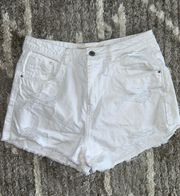 White Denim Shorts