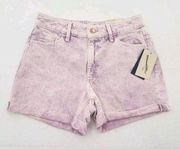 Universal Thread Womens High-Rise Vintage Midi Jean Shorts Purple Size 4/27