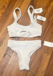 Bond Eye Australia white bikini set brand new with tags