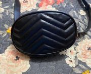 Black Quilted Fanny Pack