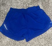 blue running shorts 