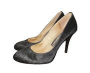 Juicy Couture Black Pony Hair Pump Heels Size 8