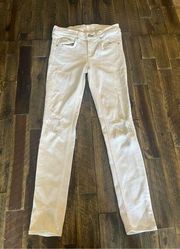 Rag & bone white capri jeans size 26