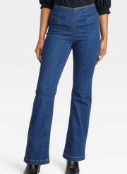 - Women's Relaxed Fit Pull-On Flare Jeans Knox Rose blue trousers size M l…