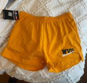 Gold WVU shorts