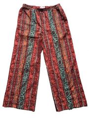 Philosophy Republic Clothing Women’s Size S Wide Leg Aztec Pants with Pockets