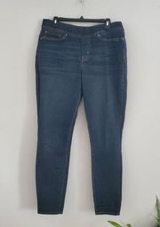 Levi Strauss Signature Blue Totally Shaping Pull On Skinny Jeans Size 16