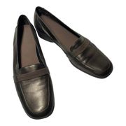 Easy Spirit 7N Narrow Bronze Leather Flats Loafers 7AA