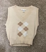 Beige Sweater Vest