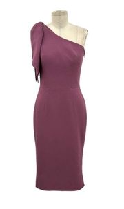 Dress the Population Tiffany One-Shoulder Midi Dress Orchid Size Small