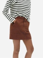 Everlane Canvas Stamp A-Line Mini Skirt