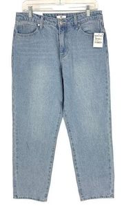 BP Women's Size 29 Blue Denim Jeans Baggy Cropped Light Wash NEW