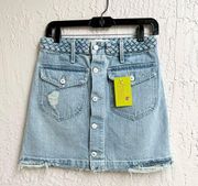 Tularosa Madelyn denim mini skirt Miami color size 27 / US 4