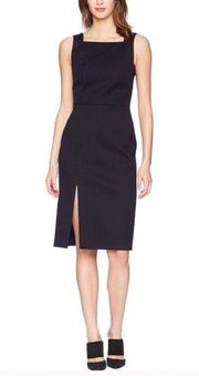 𝅺adam LIPPES Seam Detail Sheath Dress In Dark Navy