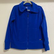 Blue Fleece Zip Up Jacket