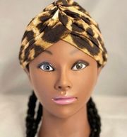 Pre tied head wrap turban, cancer hair wrap, African hair cap