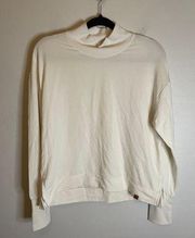 NEW Alpine Design | Cream Modal Long Drop Sleeve Mock Neck Sweater Size Medium