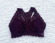 Burgundy Lace Bralette