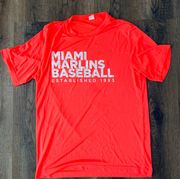 Miami Marlins Neon Orange T-shirt