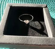 / CZ Stones Heart Ring size 9 new