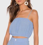 Capulet Bridgitte crop top in Blue Sky size S