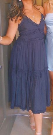 Navy Flowy Maxi