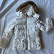 Marc New York White Puffer Coat Small