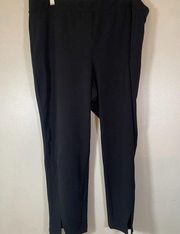 Vince Camuto Black Ponte Knit Straight Leg Work Pants