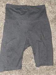 gray bike shorts / biker shorts