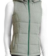 Athleta Jasper Green Zipper Closure Puffer Vest Women’s Size Small