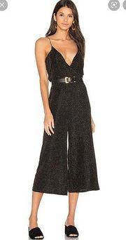 House of Harlow 1960 x REVOLVE Rory Jumpsuit in Black & Gold Medium $188