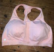 Cacique Sport Barbiecore pink ruffled 18 low impact wireless bra