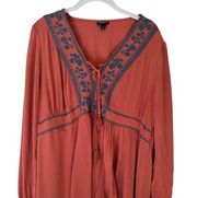 Boho Fall Style Flowy Blouse - Size 1