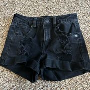 Black Aeropostale Jean Shorts