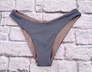 NWOT Kya X Free People Catalina Reversible Bikini Bottom Grey Size XS Seamless